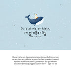 Grußkarte - Du bist nie zu klein, um großartig zu sein