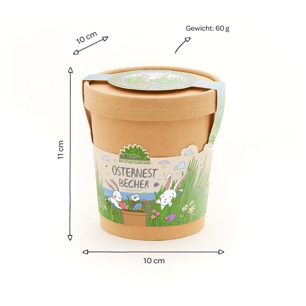 Osternest aus dem Becher